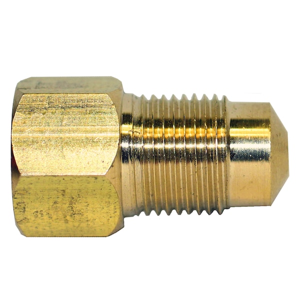 Brass Adapter, Female(3/8-24 Inverted), Male(M12x1.0 Bubble), 10/bag